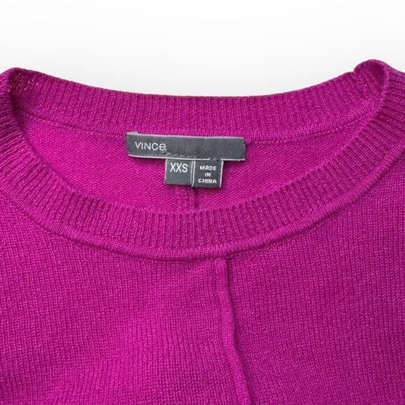 Vince Women’s Pink Cashmere Sweater XXS - Picture 2 of 8